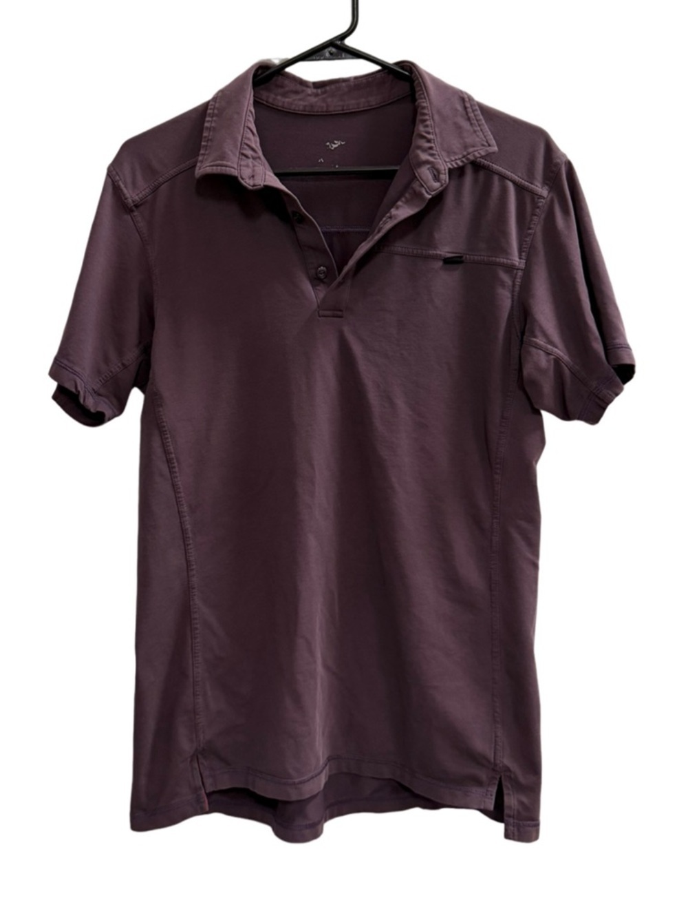 Arc'teryx Polo Shirt Plum Purple Short Sleeve Performance Top Size Large